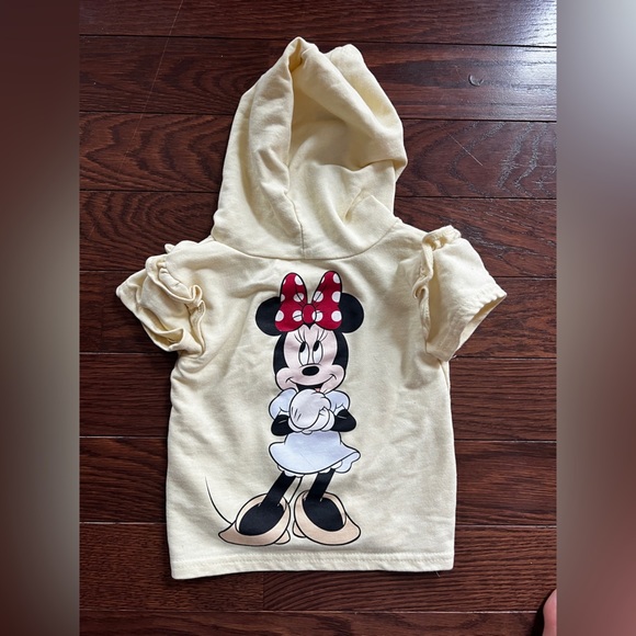 Disney Baby Girl Light Yellow Minney Mouse Hoodie 18 months - Picture 5 of 5